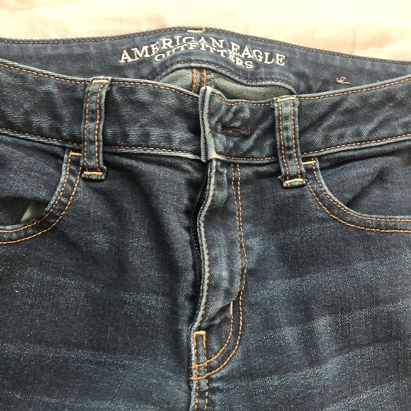 AE Dark Blue Wash Jeggins - Picture 1 of 4